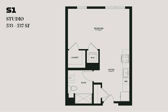 Alba Studio S1 360 floor plan